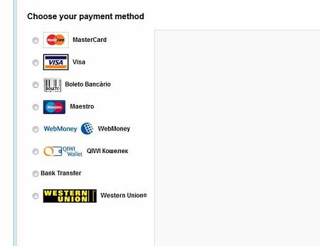 Fomas de pagamento do aliexpress